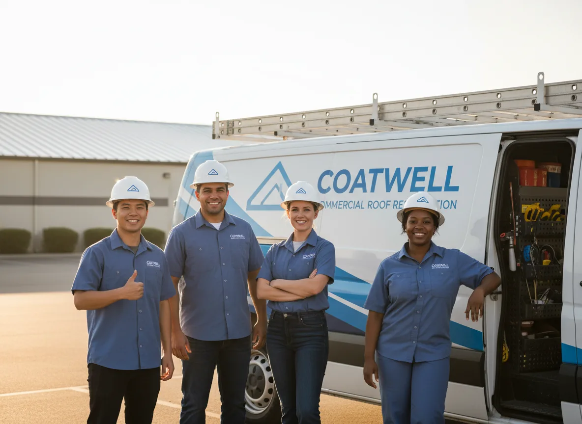 Commercial roof coating company in Scotts, MI